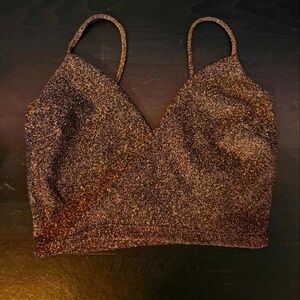 Gold/Rust Glitter tank from Windsor
